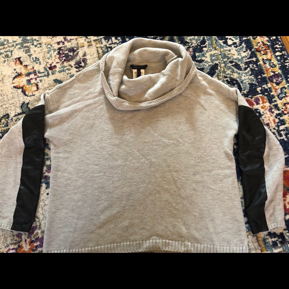 BCBG Maxazria L Womens Cowl Neck Sweater